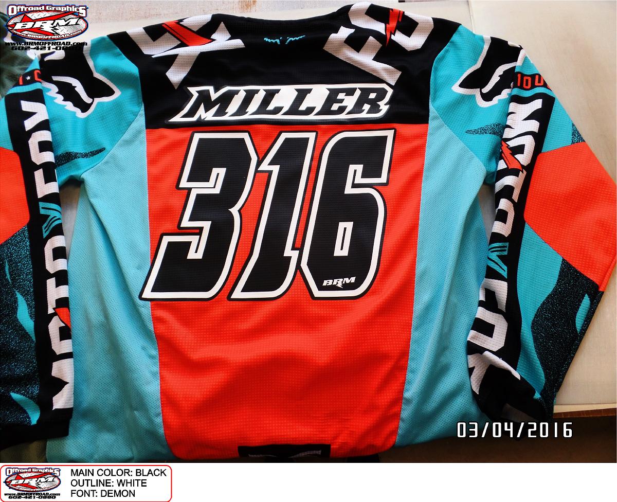 MX 21 JERSEY LETTERING STYLE